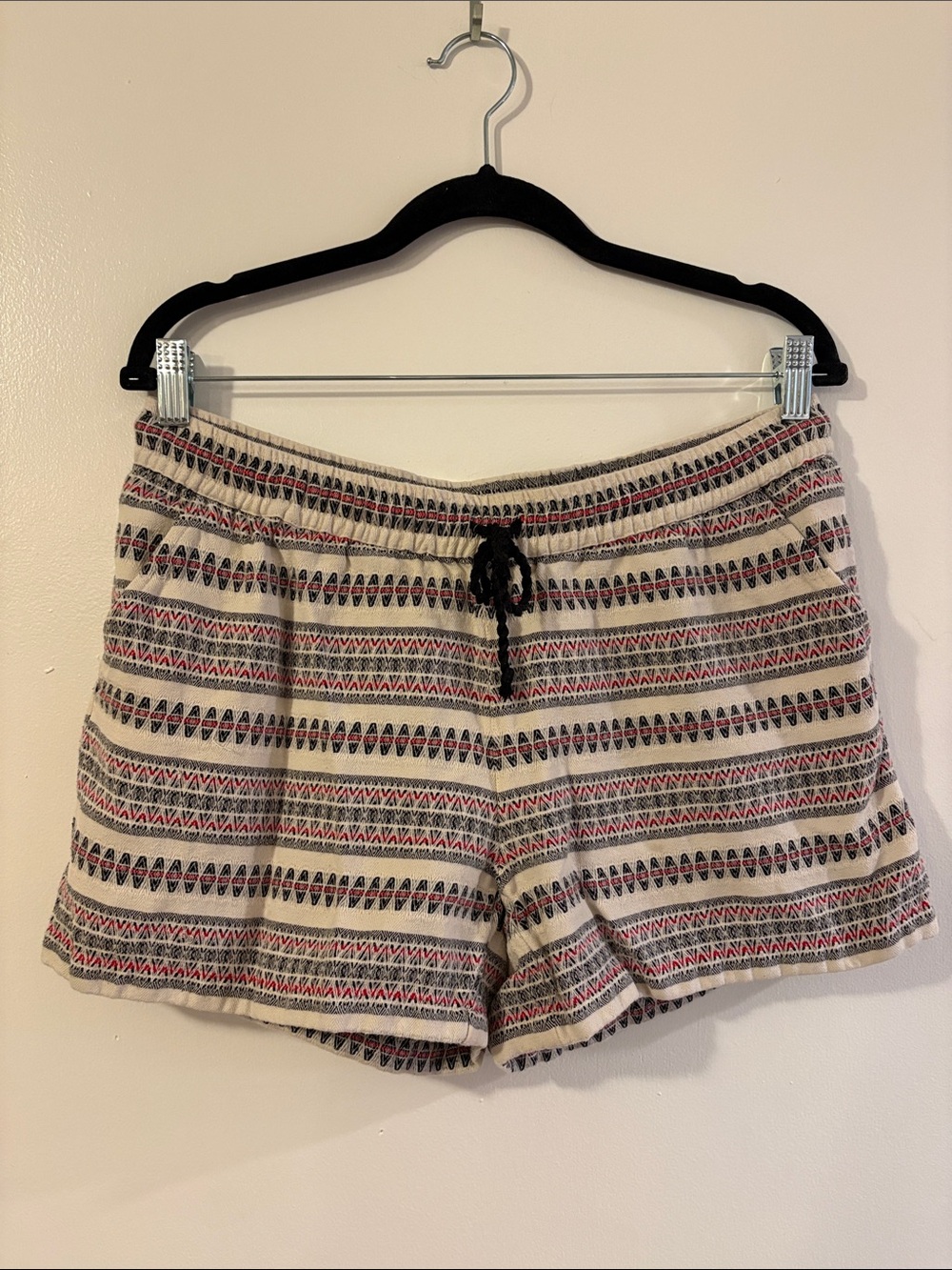 Garnet Hill Boho Patterned Drawstring Shorts